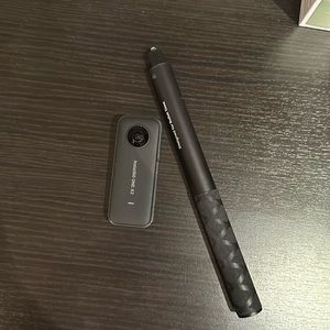 Insta 360 x2 with invisible selfie stick